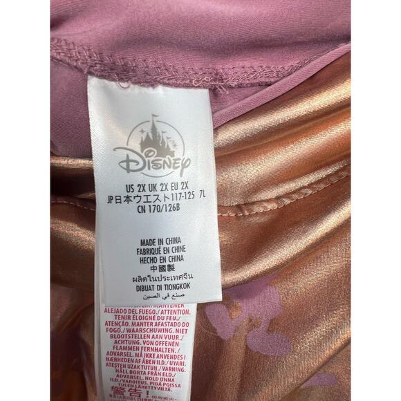 Disney World 50th Anniversary EARidescent Womens Size 2X Leggings Rose Gold - Picture 6 of 13